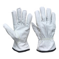 Mechanical Protect ANSI A3 Cut Resistant Goatskin Leather Driver Gloves Keystone Thumb HPPE/Glass Liner